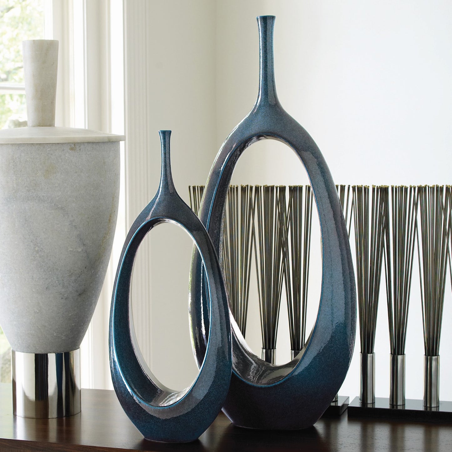 Open Oval Ring Vase | Celestial image 1