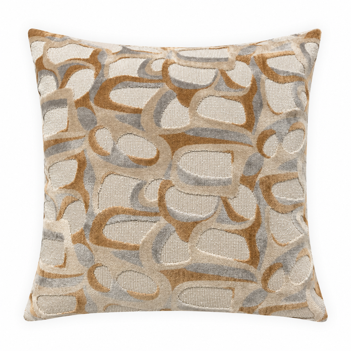 Camel & Natural Pillow - 20"x 20"