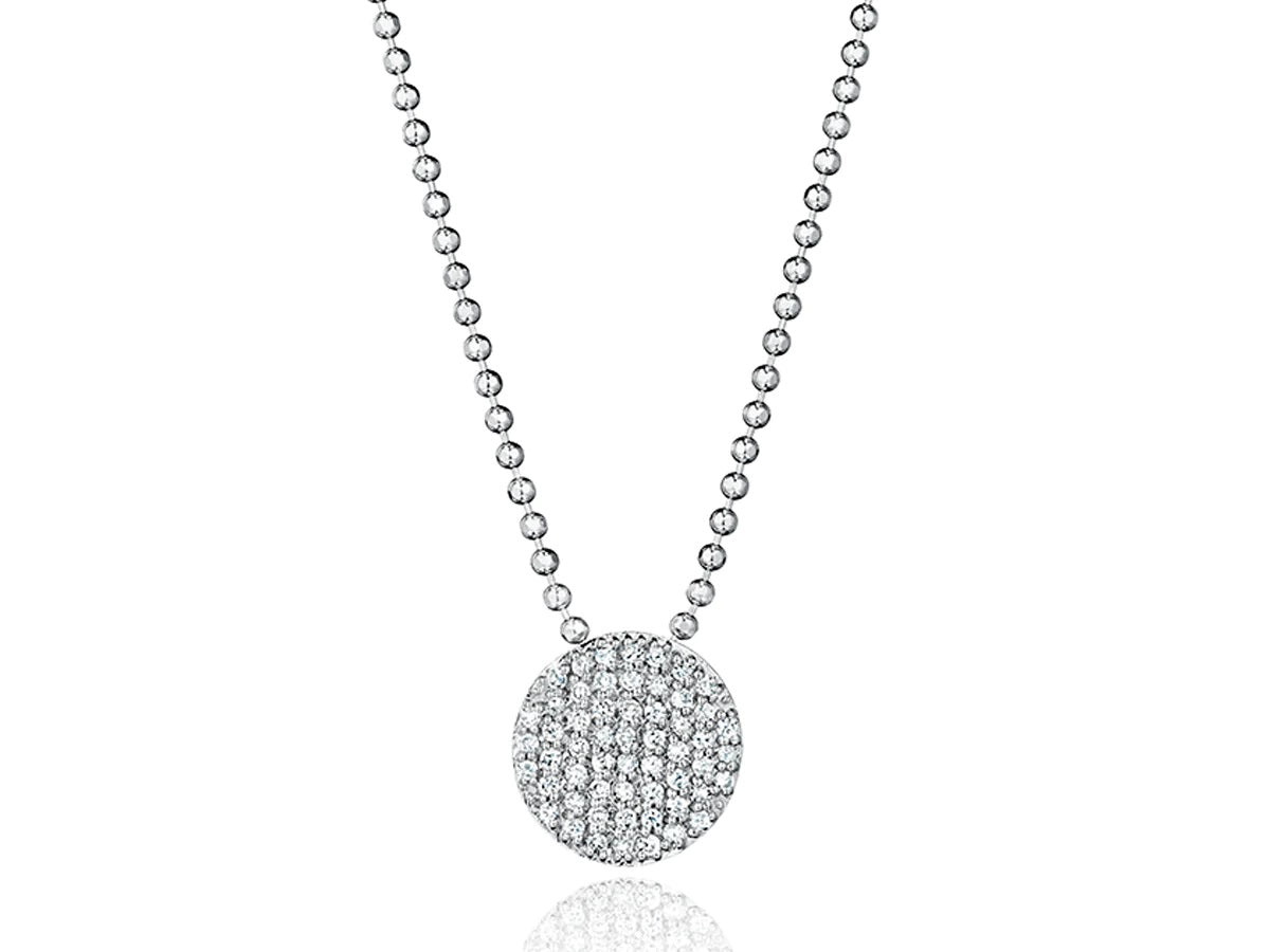 White Gold Infinity Necklace image 0