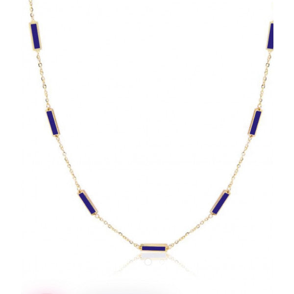 14k Color Bar Necklace image 0