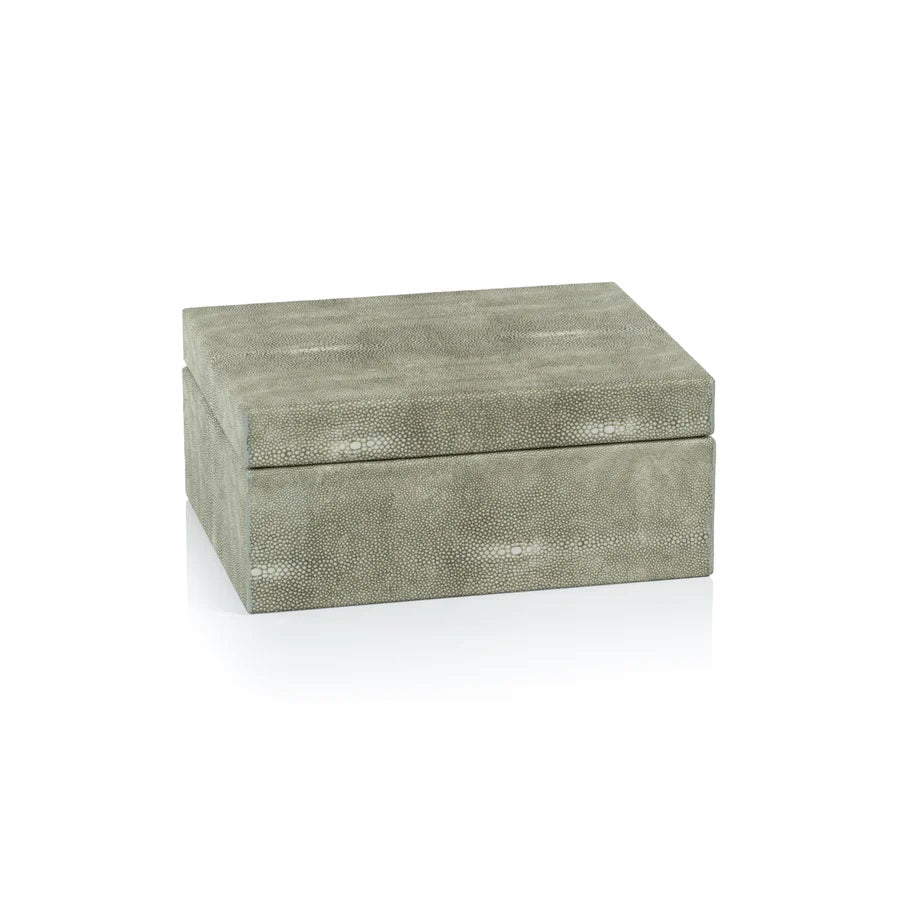 Moorea Shagreen Leather Box - Small image
