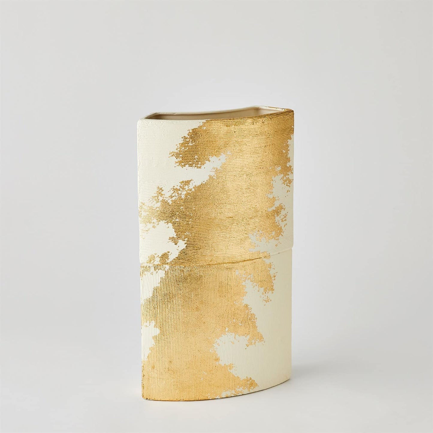 Splashy Gold Leaf Vase - Medium image