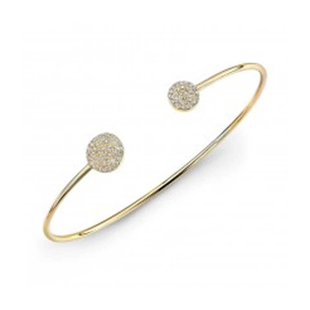 14K Open Diamond Cuff Bracelet image 0
