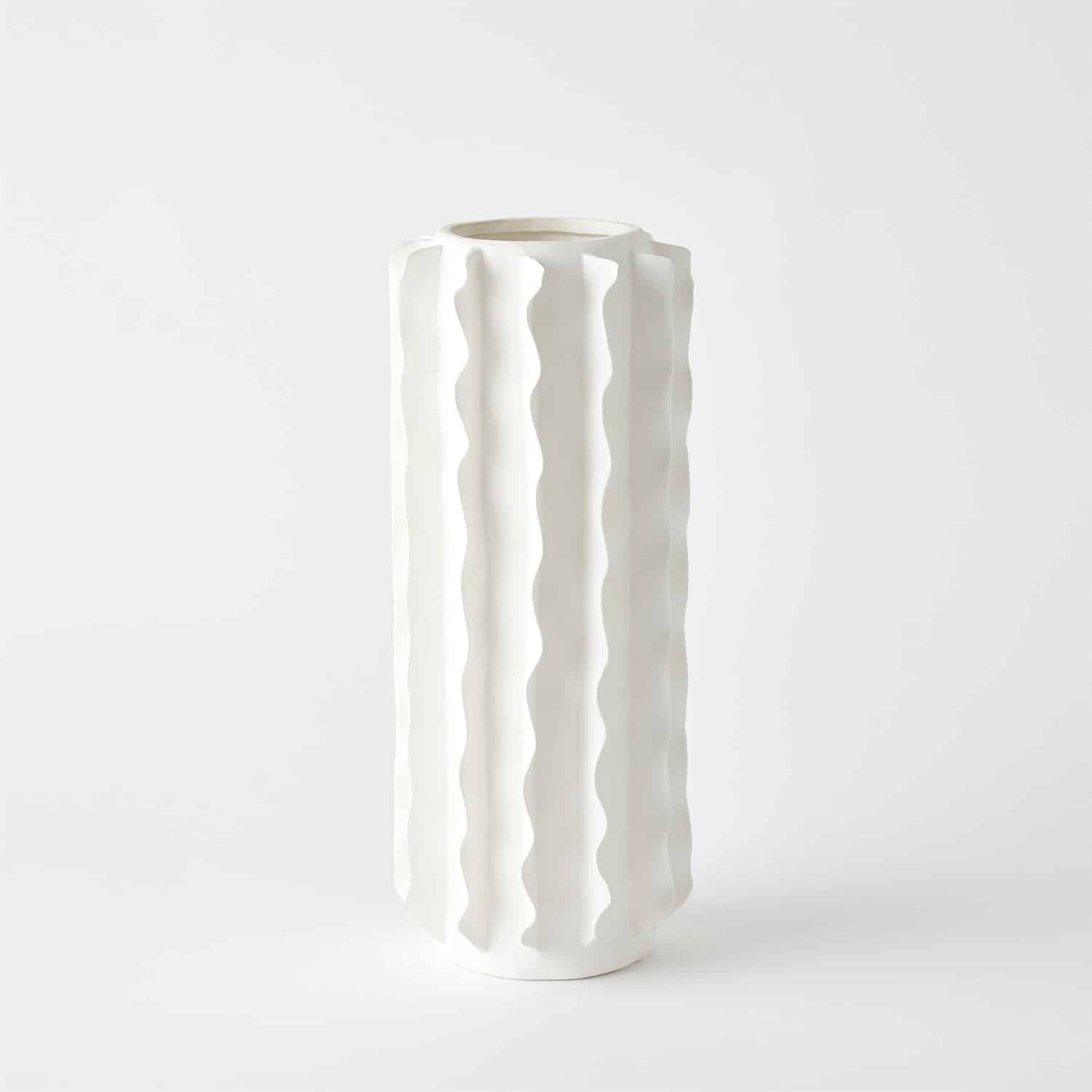 Matte White Vases - Large, Vase image