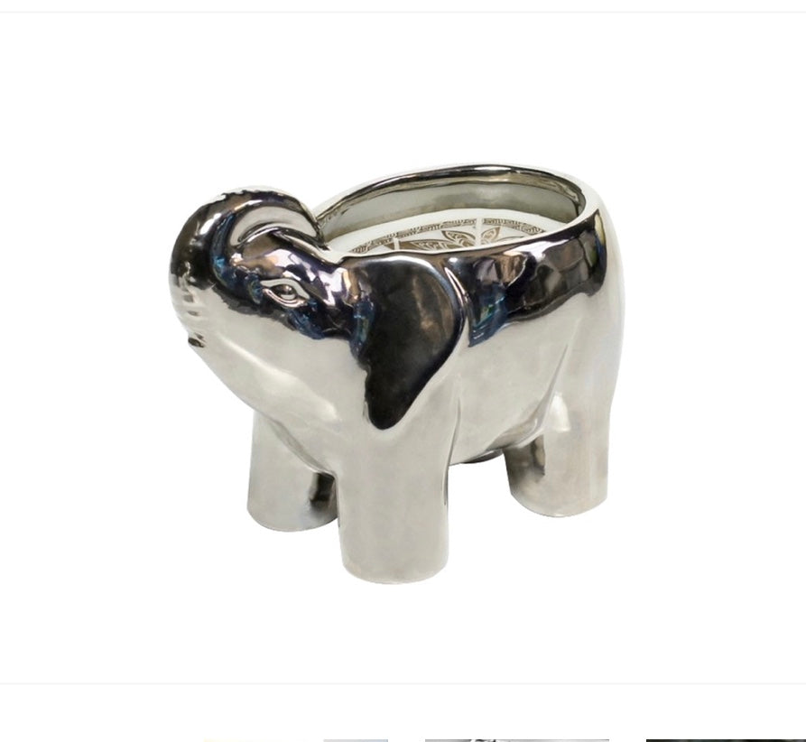 Silver Elephant Candle image 0