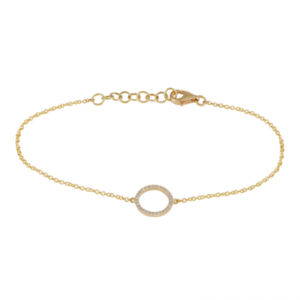 14K Diamond Circle Bracelet image 0
