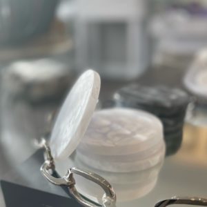 White Swirl Coaster Set image 0