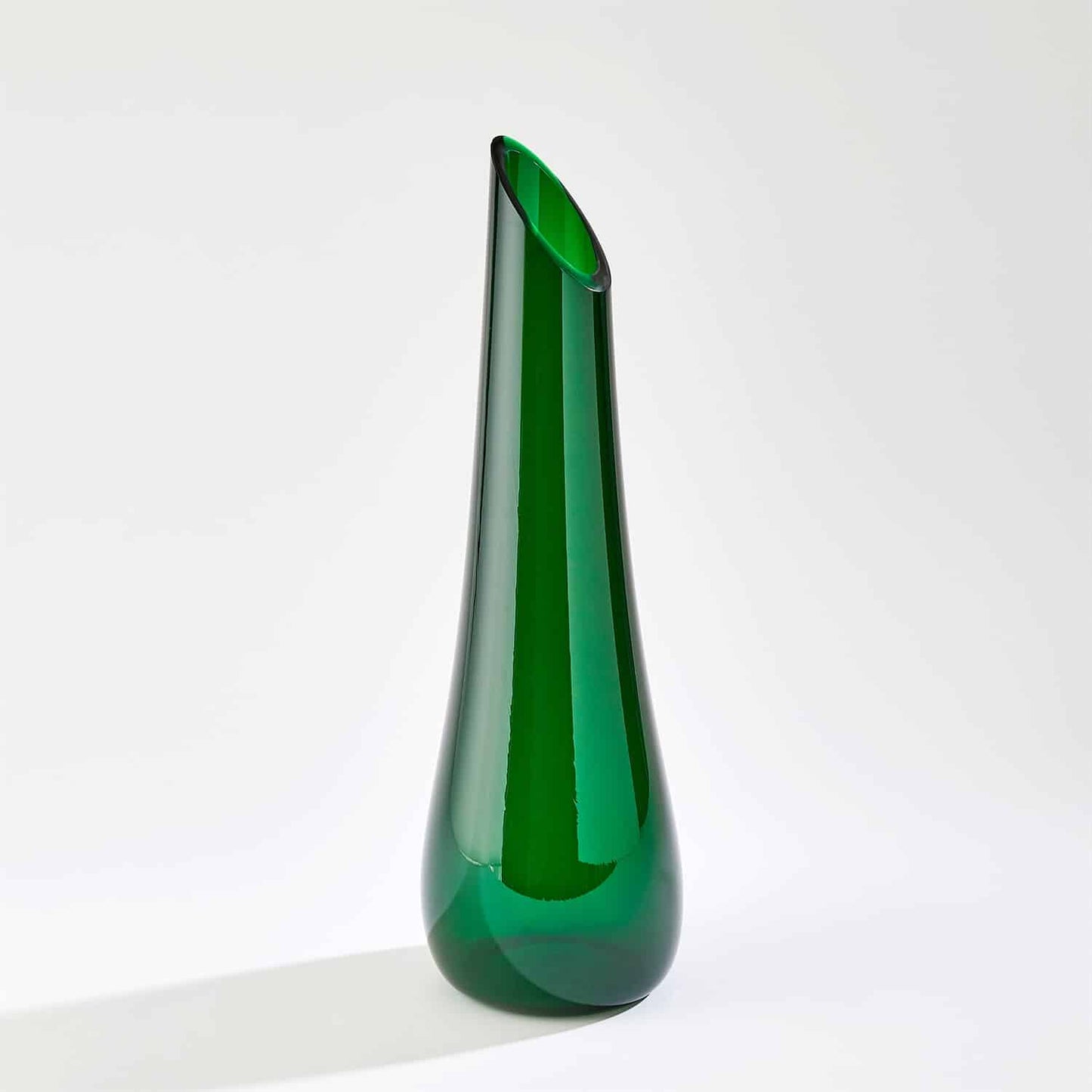 Emerald Tall Slant Vase image 0