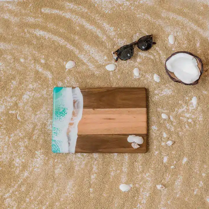Small Resin Charcuterie Board - Caribbean Blue image