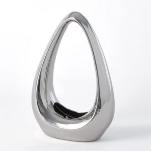 Silver Ceramic Table Vase image 0
