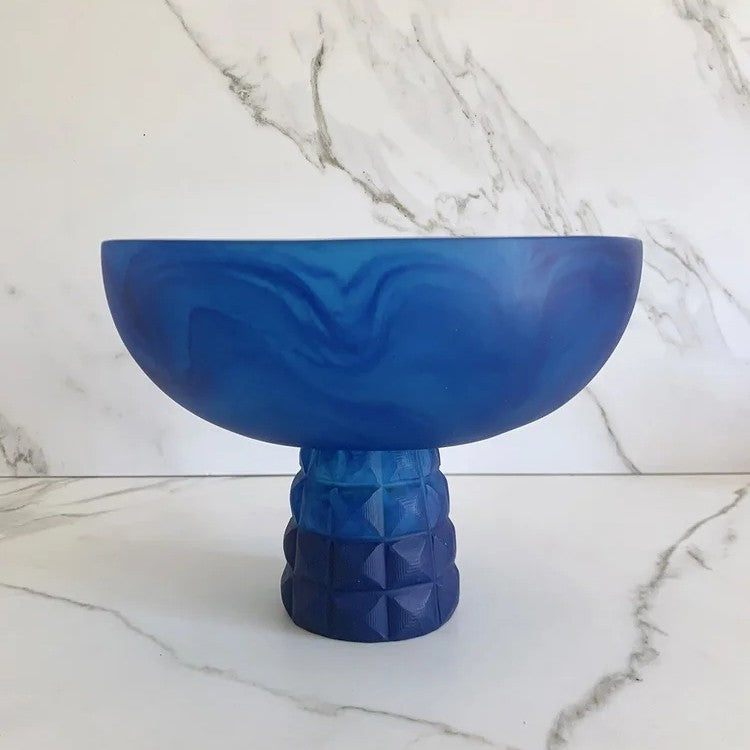 Geometric Pedestal Bowl