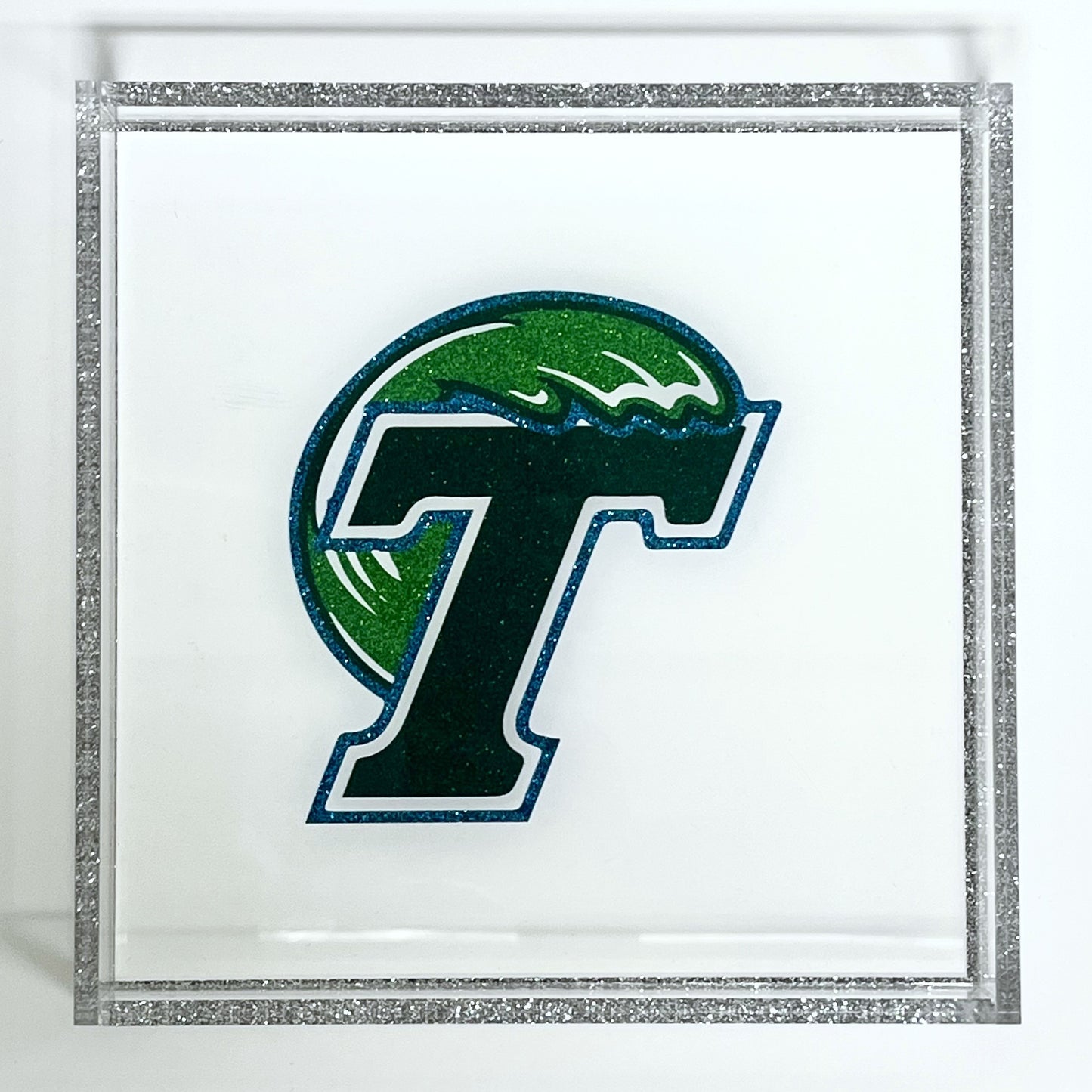 Logo with a stylized 'T'