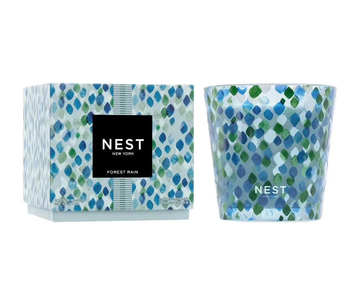 NEST Forest Rain Decorative 3-Wick Candle