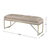 UTTERMOST Trestle Leather Bench