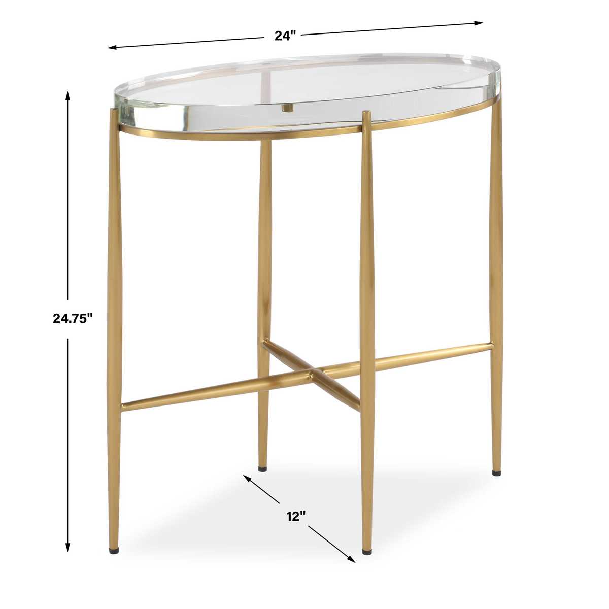 UTTERMOST Crystal-Clear Accent Table