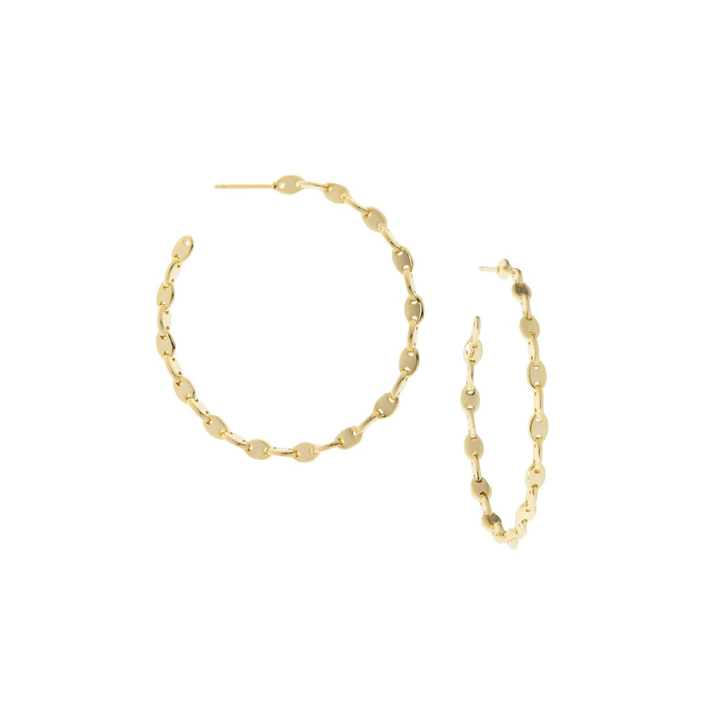 Anchor Link Hoop | Gold image 0