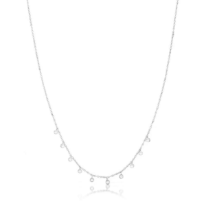 Diamond Bezel Drop Necklace image 0