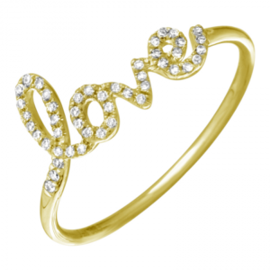 14k Yellow Gold Diamond Ring image 0