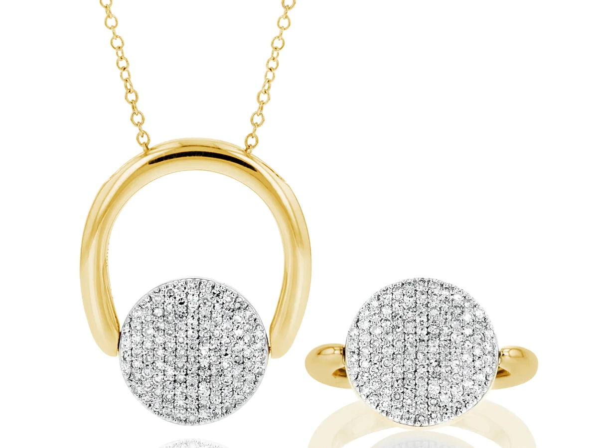 Infinity Revolution Ring Necklace image 0