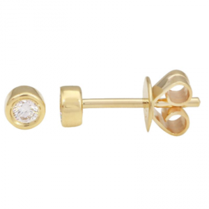 14K Diamond Studs image 0