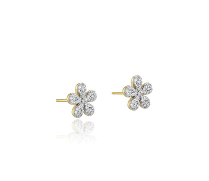 Diamond Flower Studs image 1