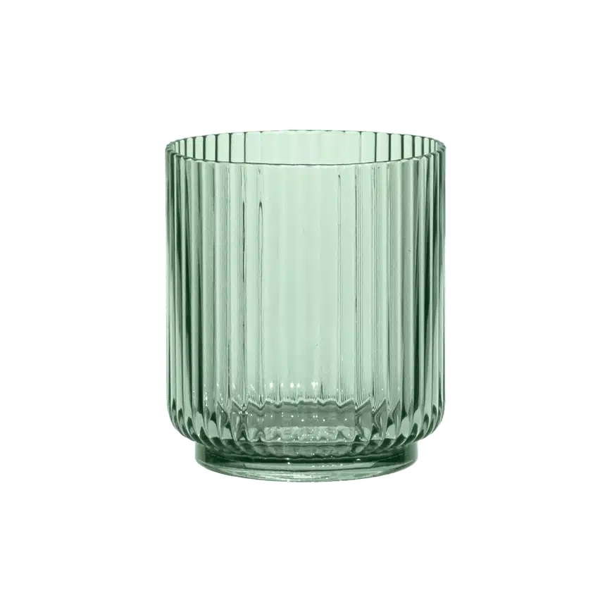 Mesa Acrylic Clear Drinkware - Sage Green, Short image