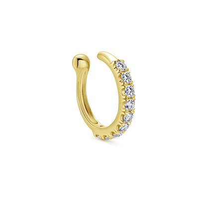 14K Diamond Ear Cuff image 0