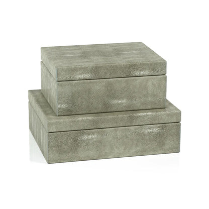 Moorea Shagreen Leather Box image 1