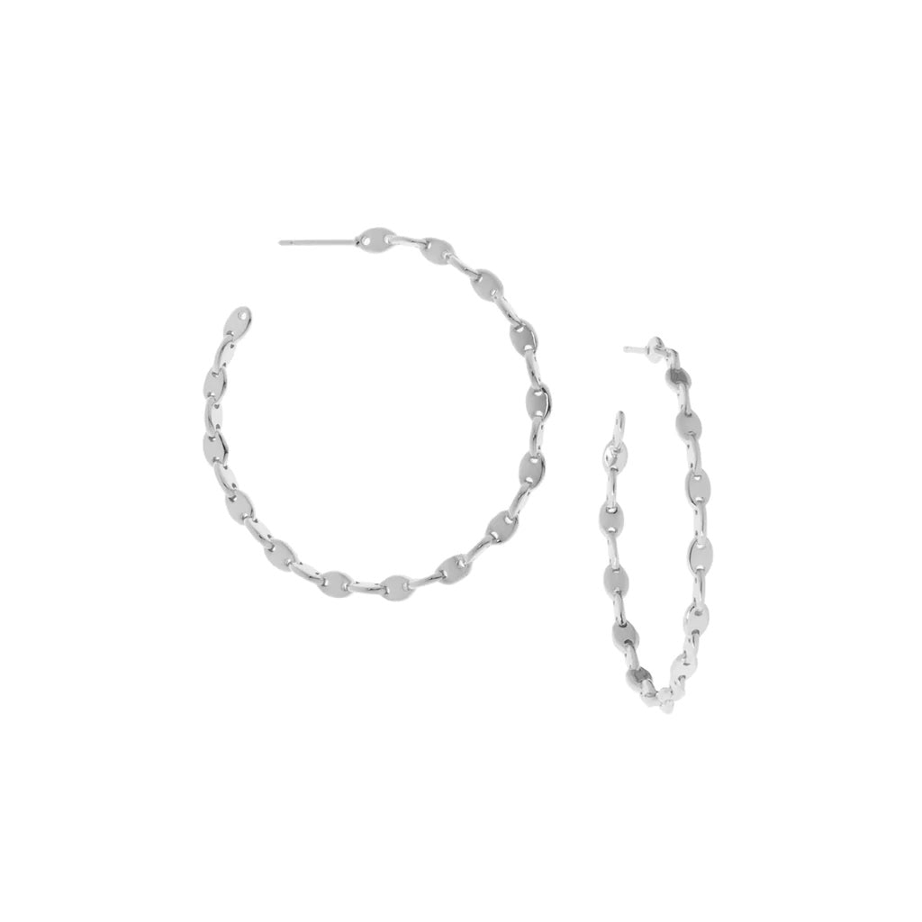 Anchor Link Hoop | Silver image 0