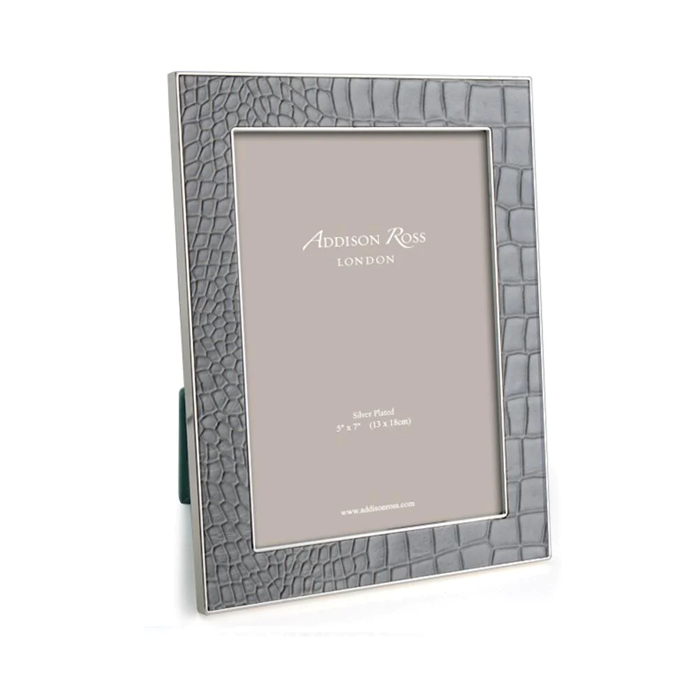 Addison Ross Dove Croc & Silver Fame image 0