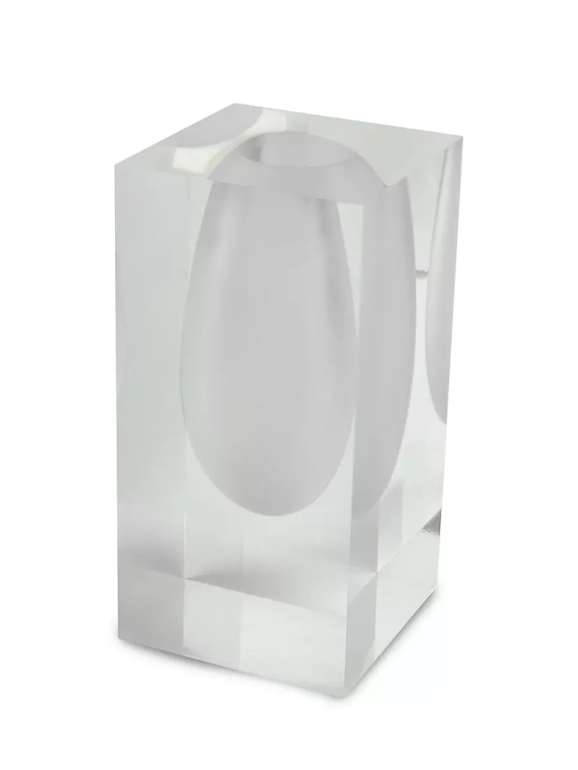 5'' Lucite Vase - Frosted image