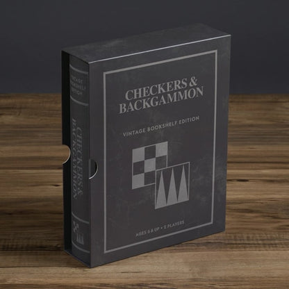 Checker & Backgammon Bookshelf Game image 0
