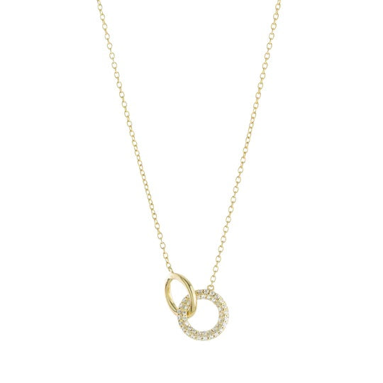 CZ Interlocking Rings Necklace image 0