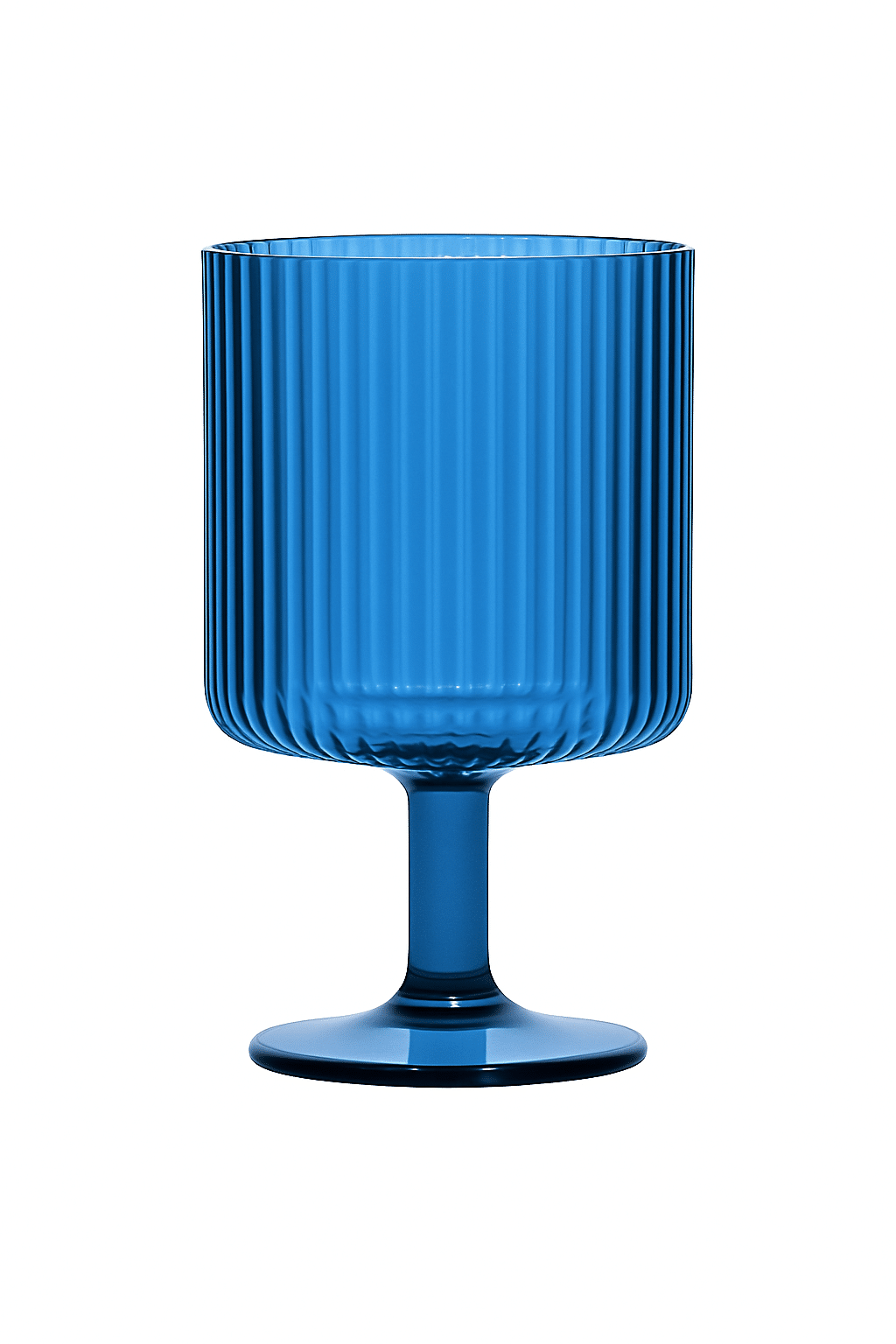 Mesa Acrylic Clear Drinkware - Cobalt Blue, Goblet image