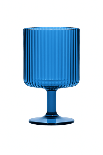 Mesa Acrylic Clear Drinkware - Cobalt Blue, Goblet image