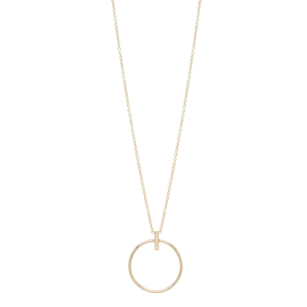 14K Circle Necklace image 0