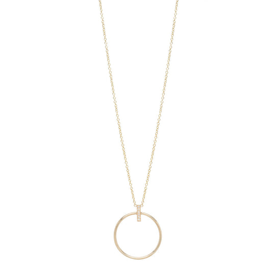 14K Circle Necklace image 0