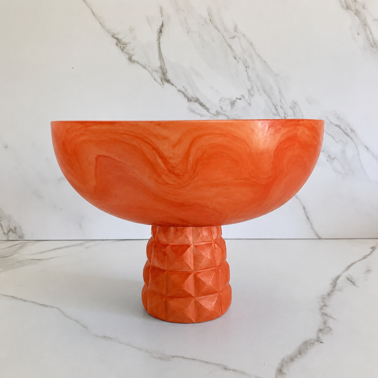 Geometric Pedestal Bowl