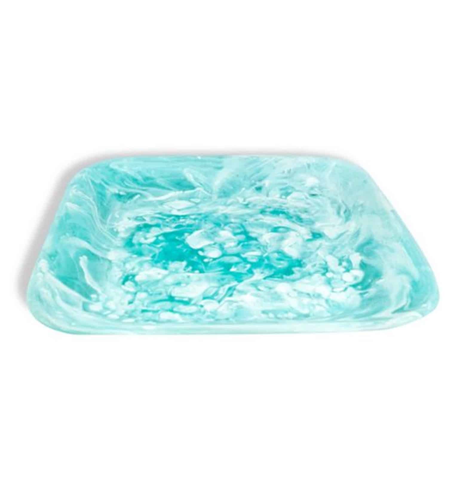 Nashi Home Square Tray - Aqua, Medium image