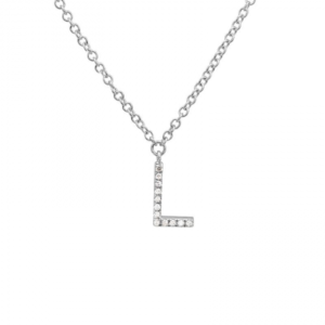 Diamond Initial Necklace image 0