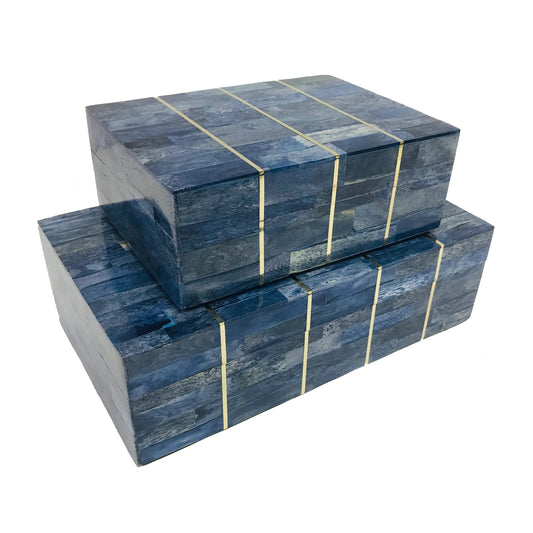 Blue Bone with Gold Box image 0