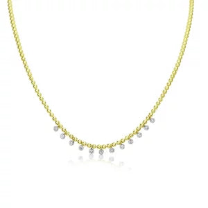 Spot Chain Bezel Necklace image 0