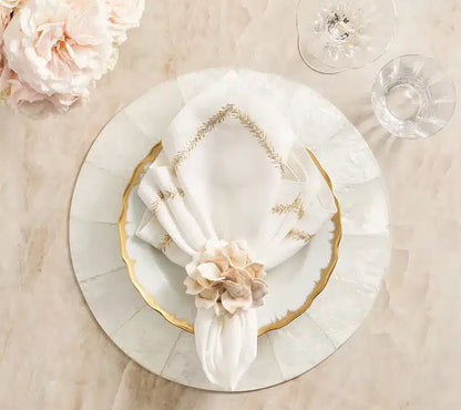 Kim Seybert Natural Round Capiz Placemat - Set of 4 image 2