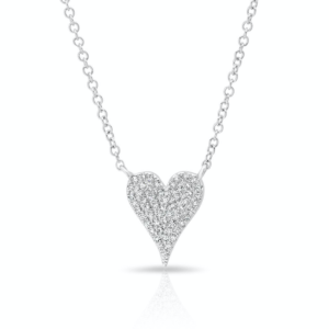 Small Pave Heart Necklace image 0