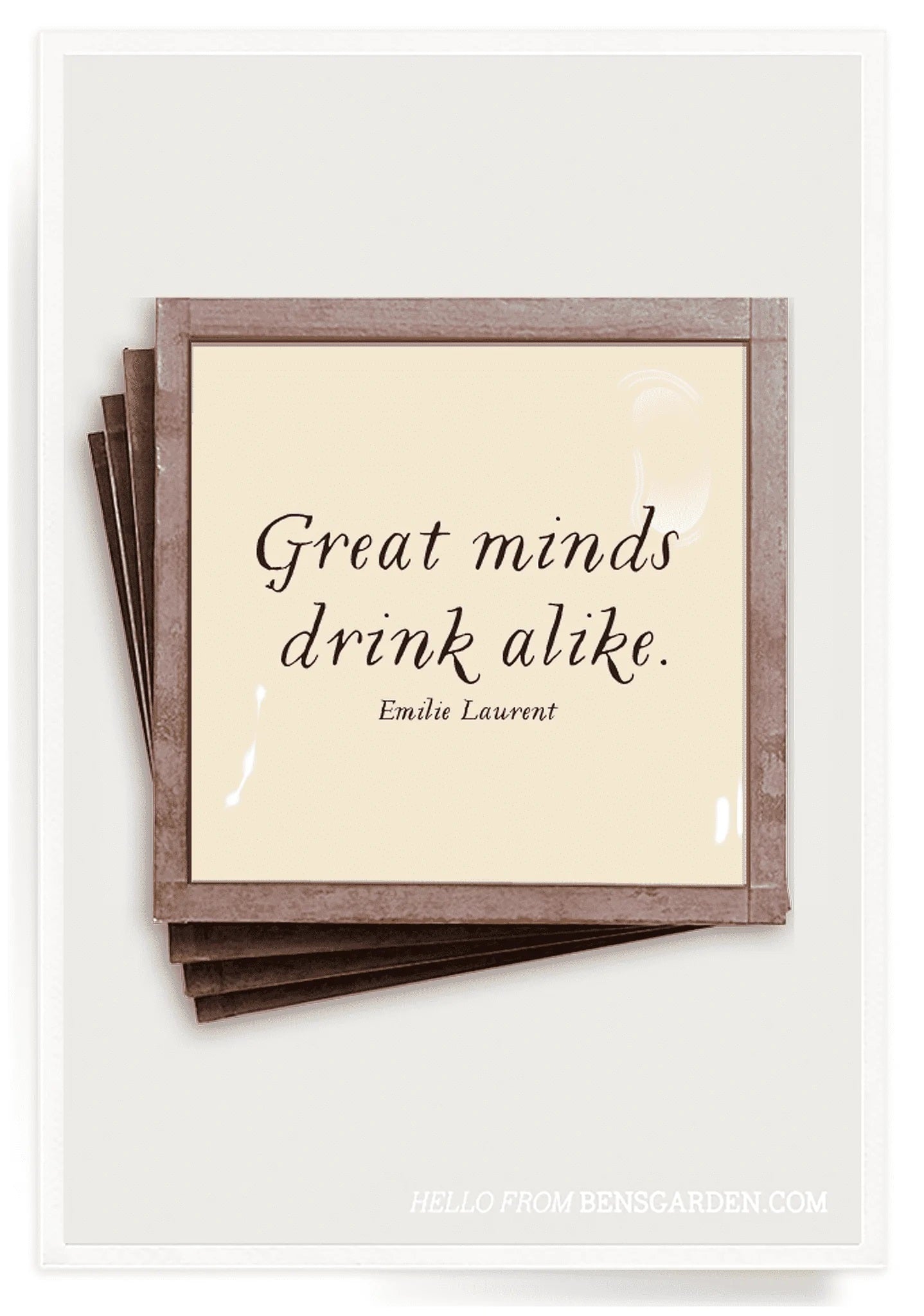 Great Minds Drink Alike Coasters image 0
