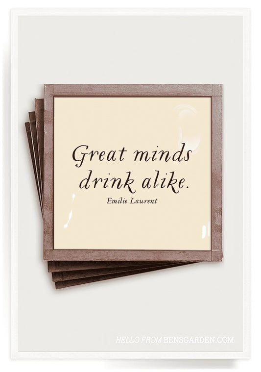 Great Minds Drink Alike Coasters image 0