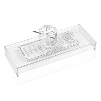 Suspended Simanim Tray Card Set - Silver image