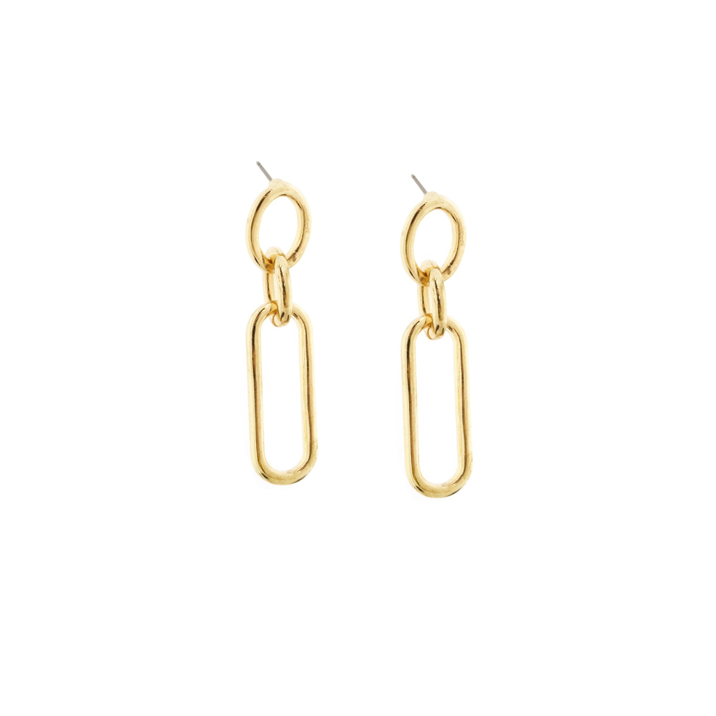 Multi Link Drop Earrings | Gold image 0