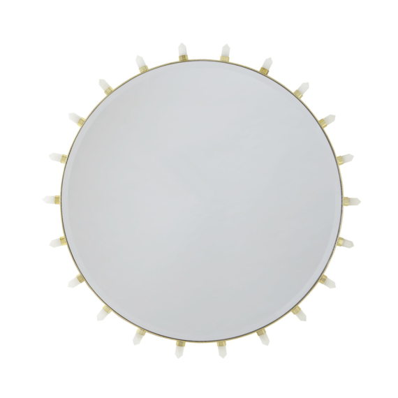 Lola Quartz Mirror - Brass image 0