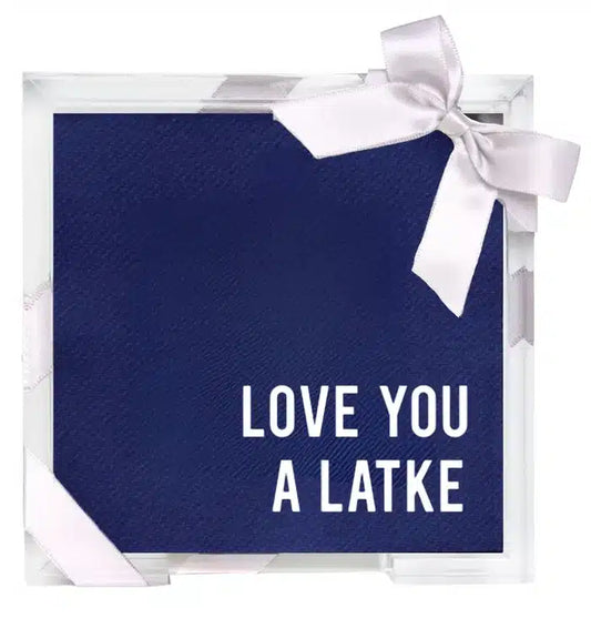 Love You a Latke Cocktail Napkin Set image 0